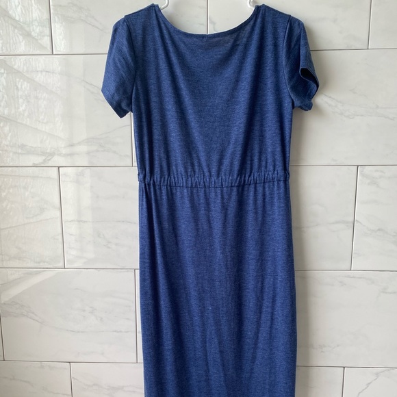 Blue Beach Maxi Dress with Drawstring - Picture 7 of 7